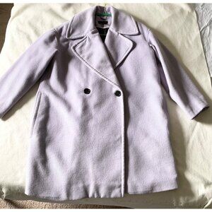 WORTHINGTON purple women wool coat mid length XL bust48in US 12-14